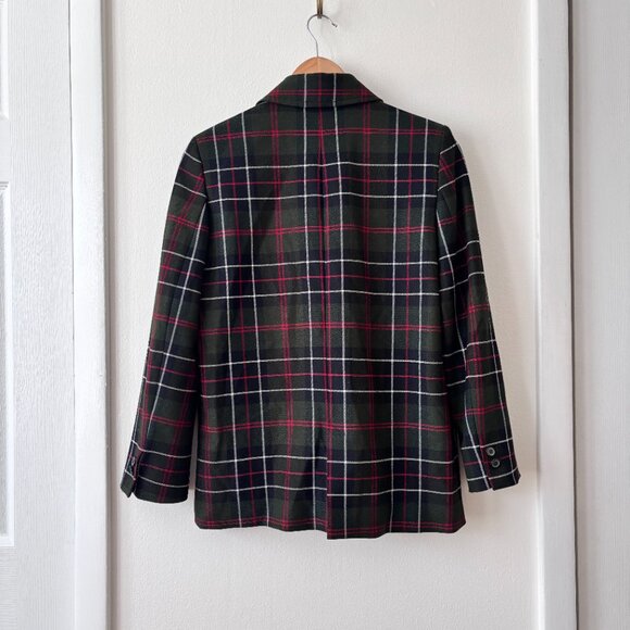 Zara Tartan Plaid Double Breasted Blazer - Picture 8 of 10